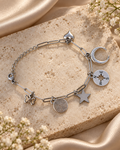 Ασημί Βραχιόλι Lucky Symbols