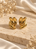 Χρυσά Σκουλαρίκια Golden Braid