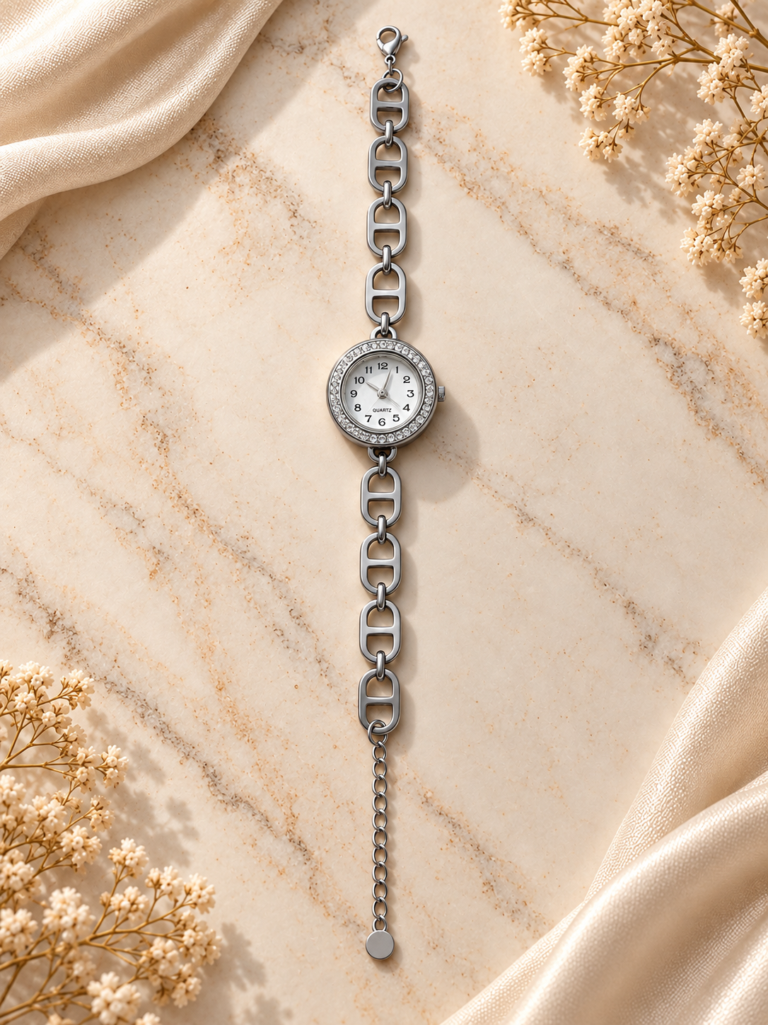 Ασημί Ρολόι Silver Links