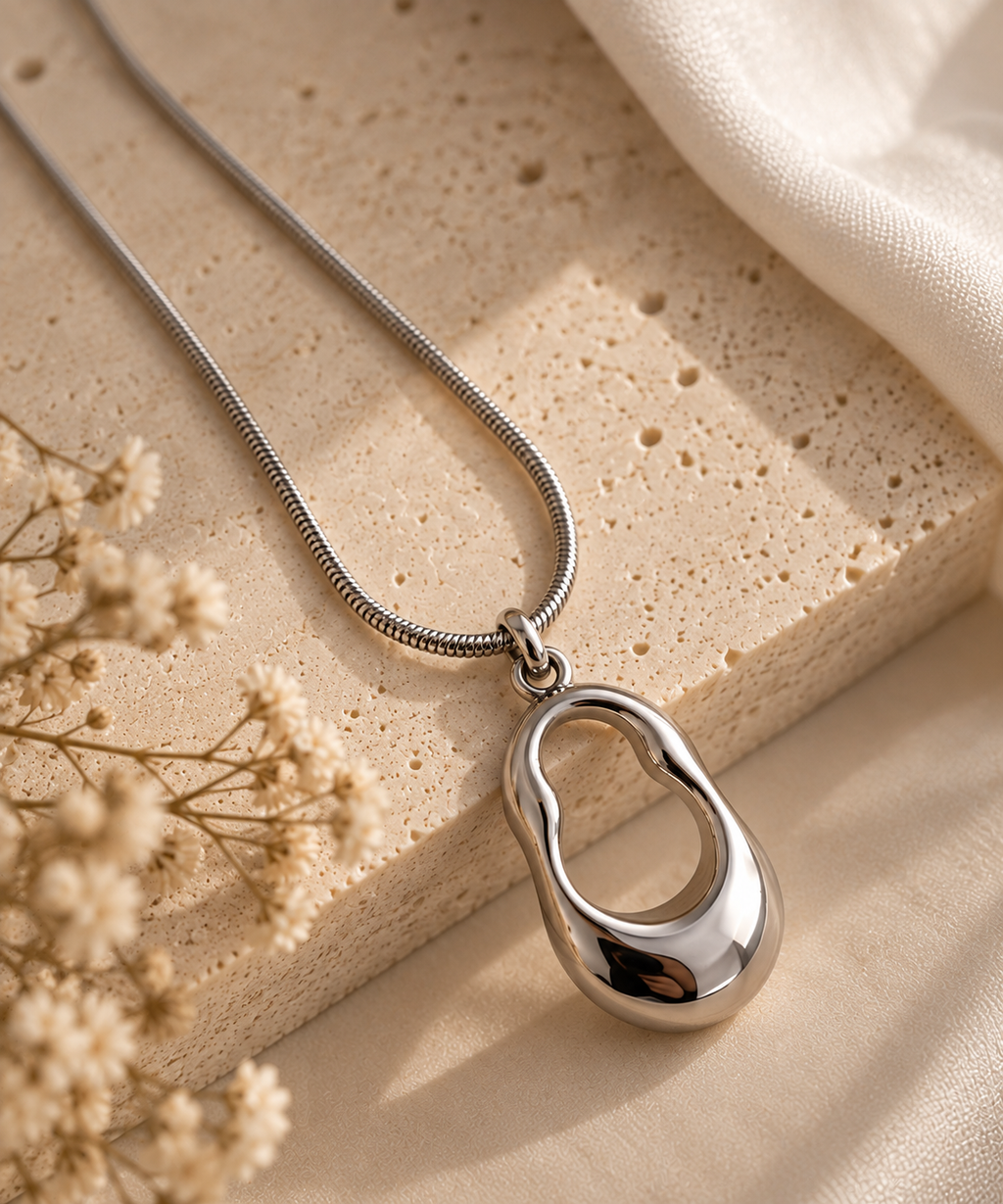 Silver Drop Necklace